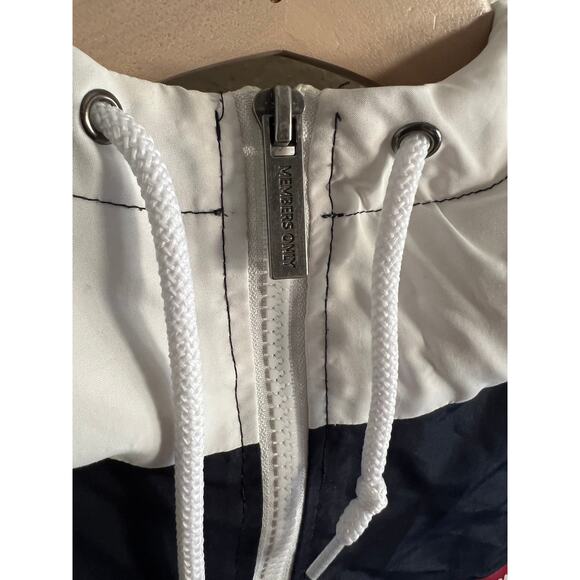 Members Only Half Zip Windbreaker Red, White, Blue M - Picture 8 of 11